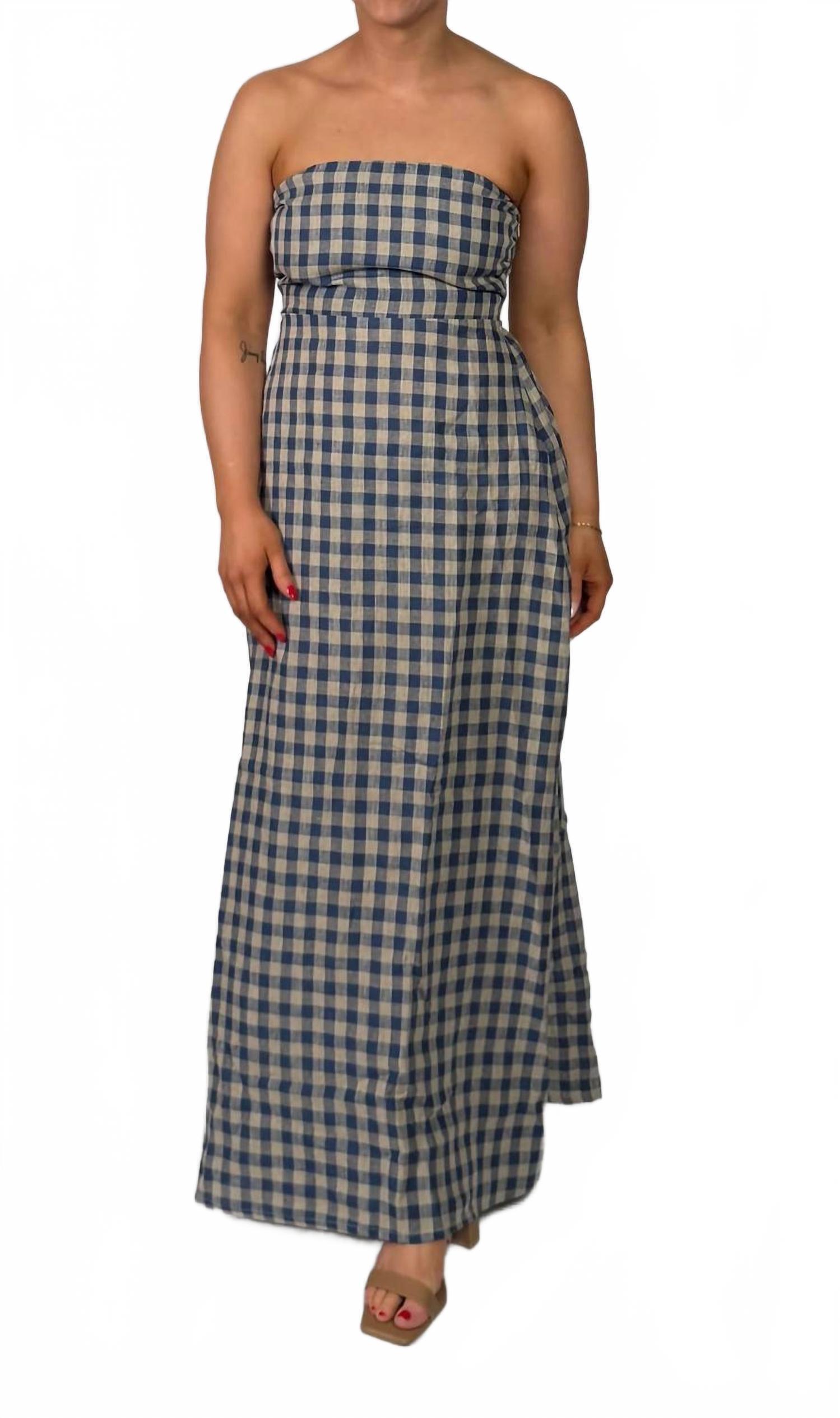 New Olivaceous Babe Maxi Dress In Bluebell